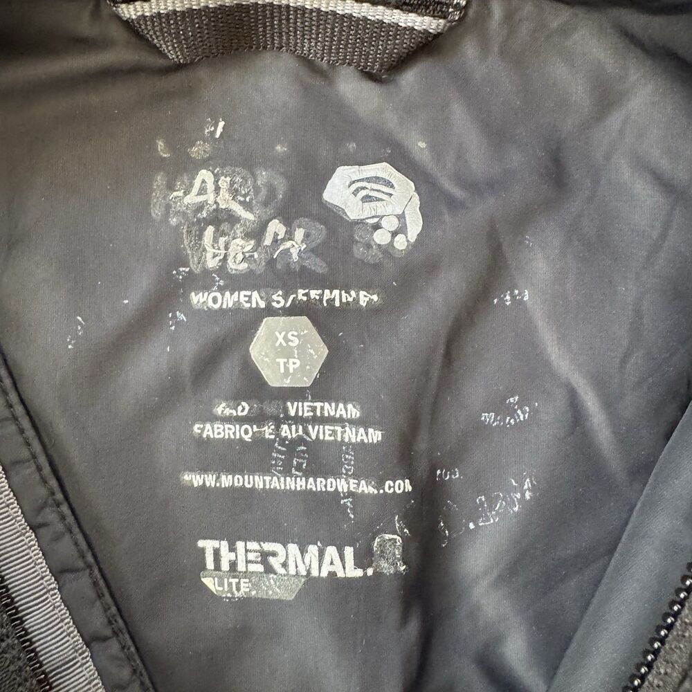 Mountain Hardwear Jacket Womens XS Black Thermal Q Elite Quilted Puffer Full Zip - Picture 3 of 9